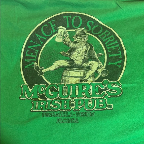 Green T-Shirt McGuires Irish Pub - Picture 3 of 4